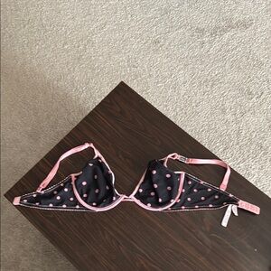 Victoria's Secret Black and Pink Bra